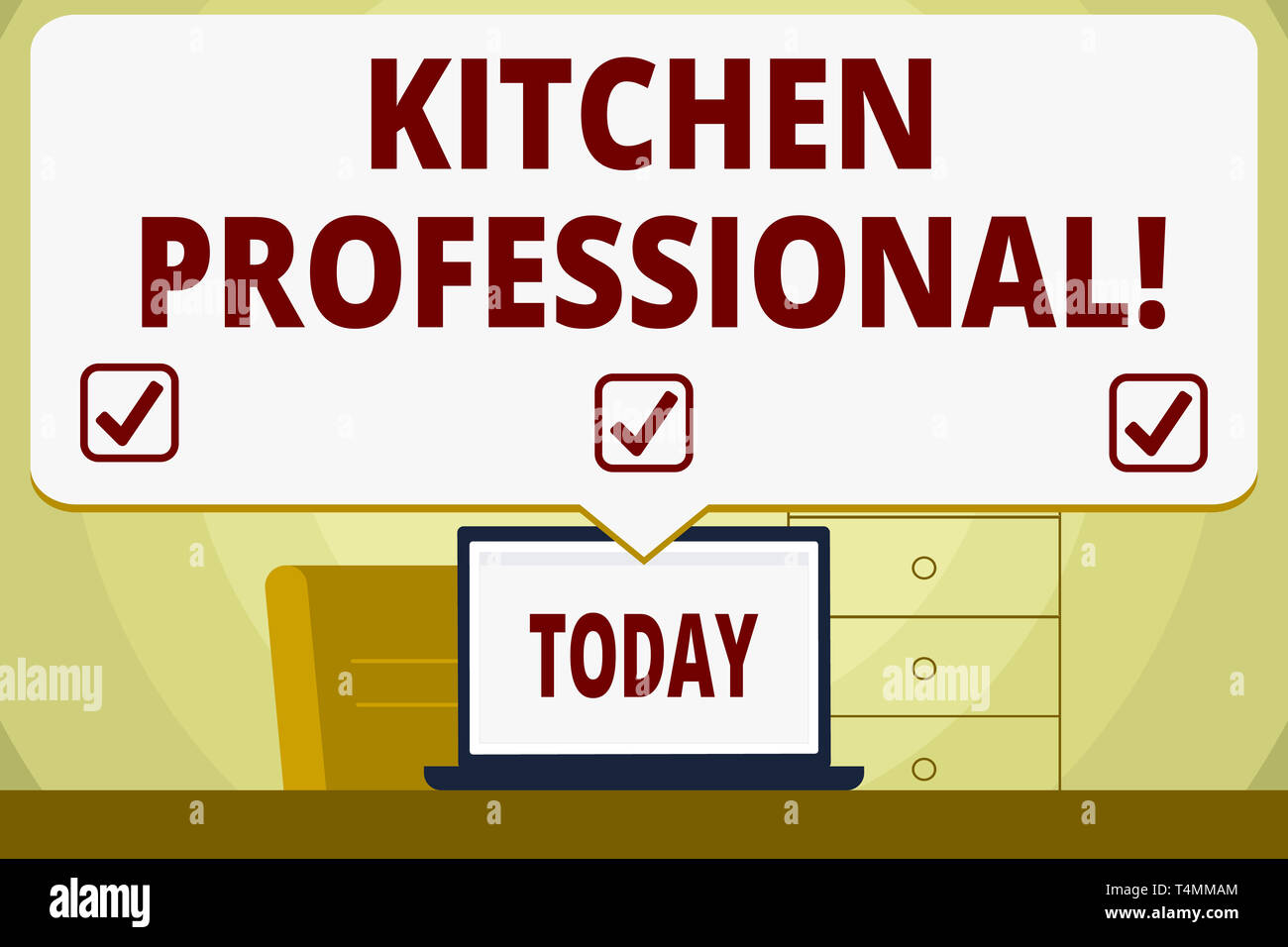 Conceptual hand writing showing Kitchen Professional. Concept meaning