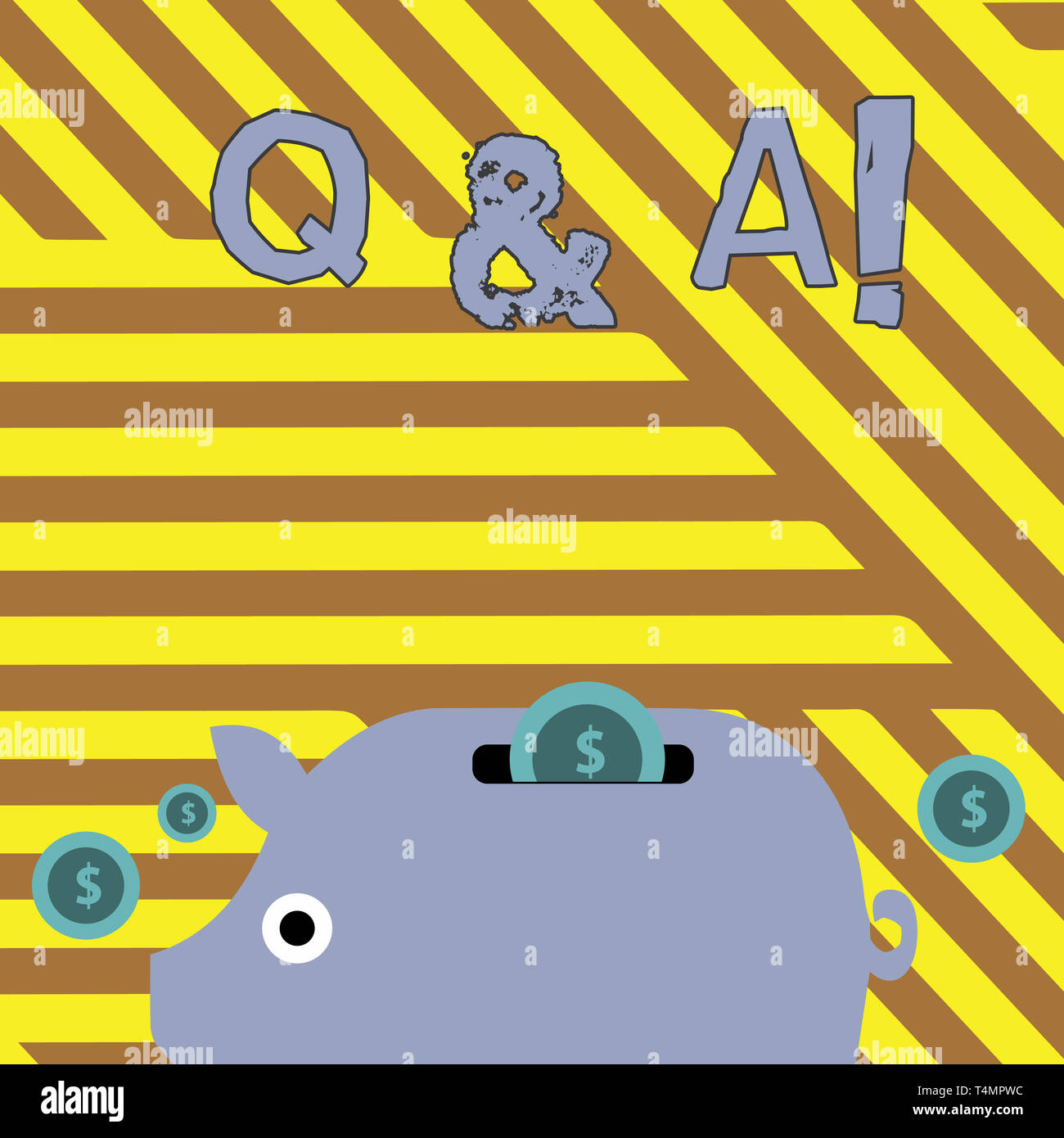 Writing note showing Q And A. Business concept for defined as questions