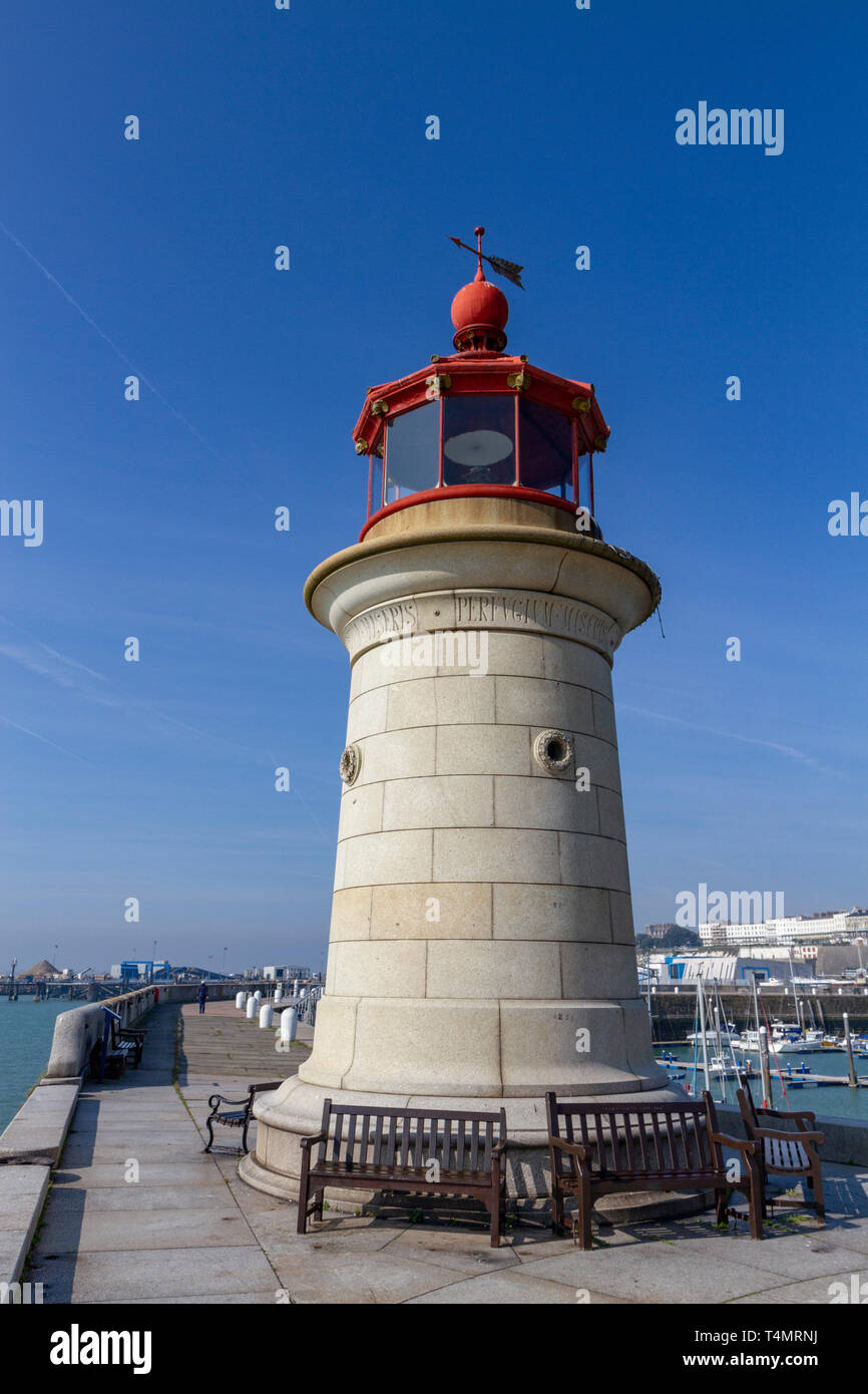 The West Pier Lighthouse in Ramsgate, Kent, UK Stock Photo Alamy