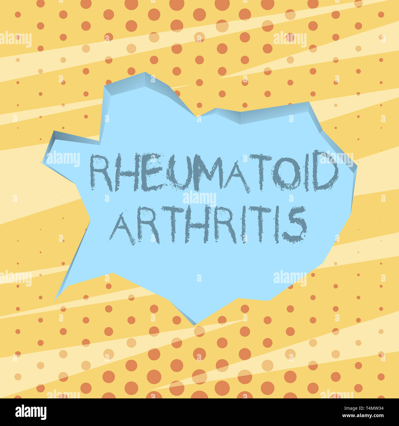 Handwriting text writing Rheumatoid Arthritis. Conceptual photo chronic ...