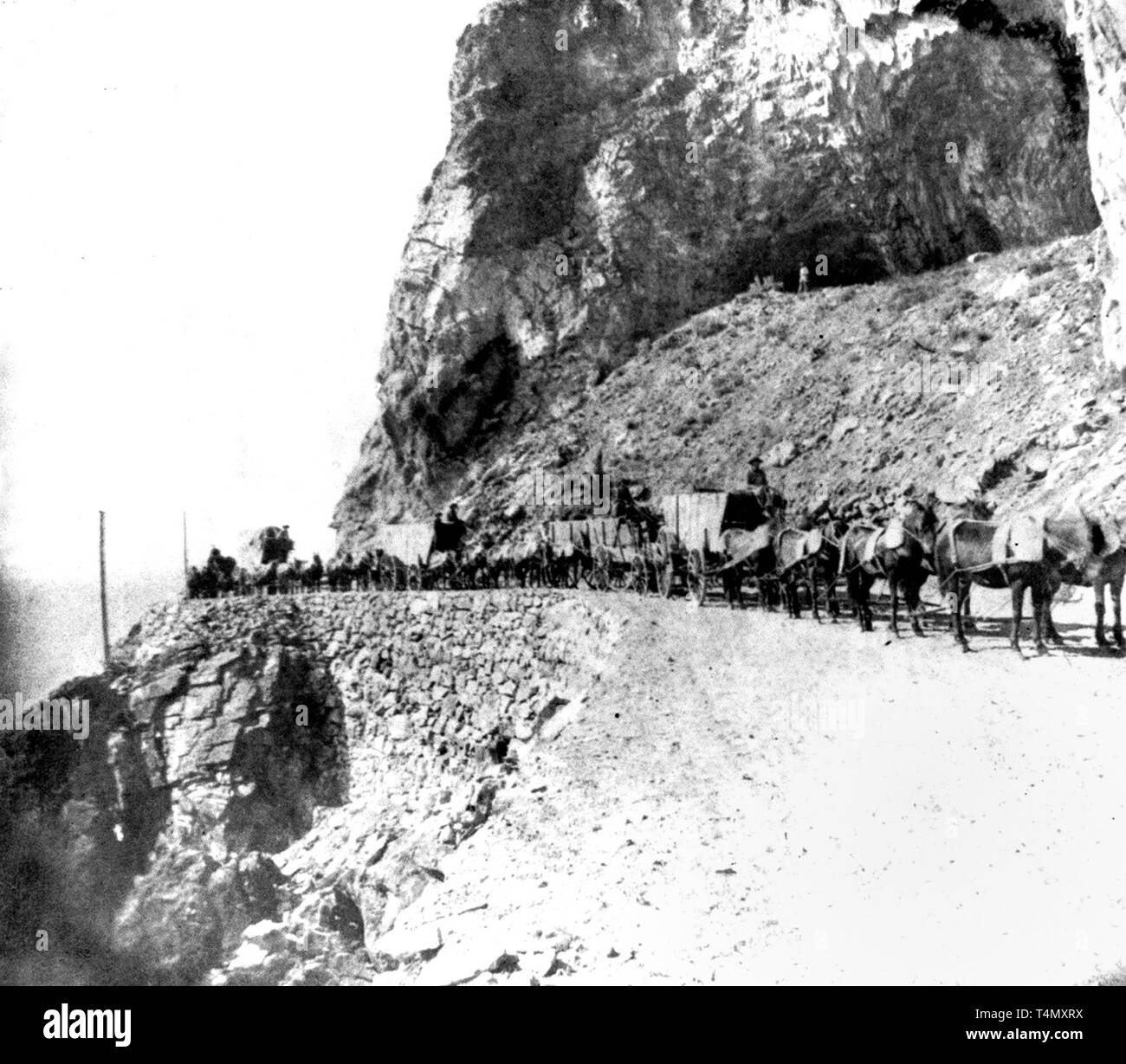 Nevada History Cave Rock, Lake Tahoe, Nevada (view from the road) ca