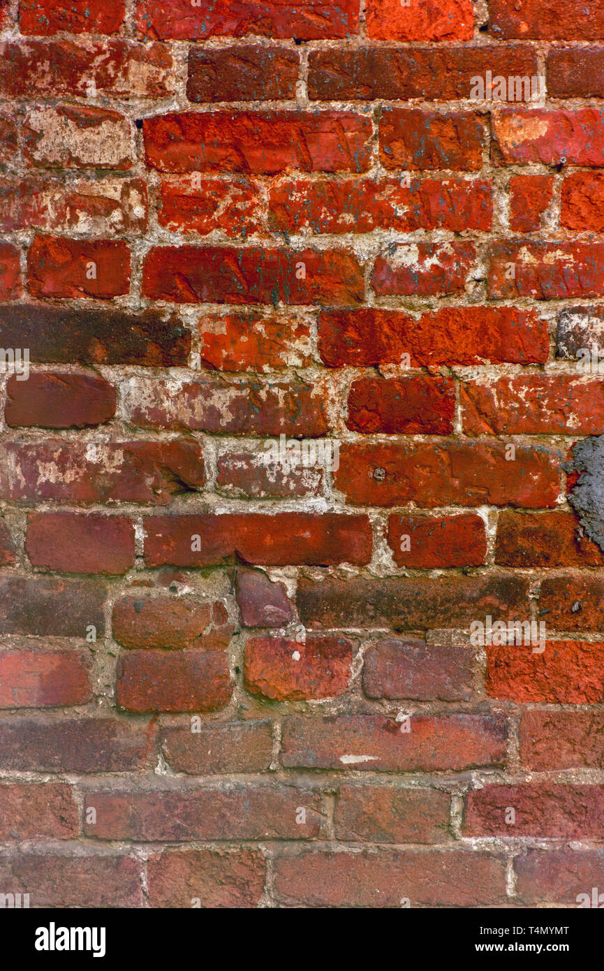 Very old dark red brick wall texture hi-res stock photography and ...