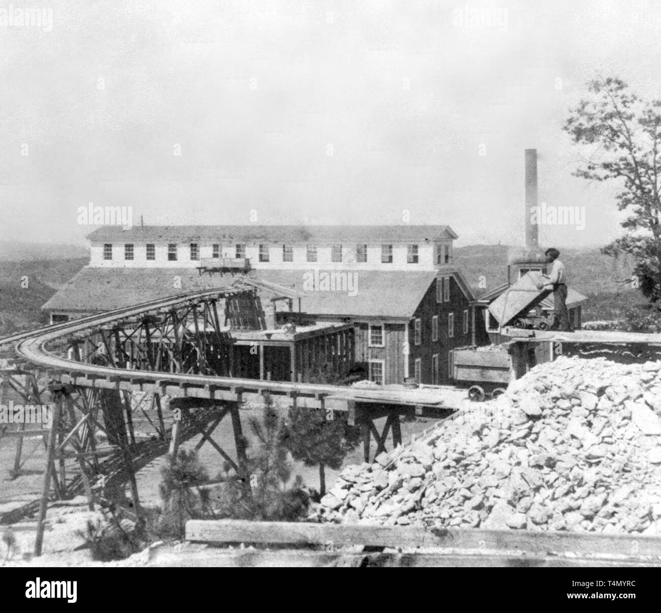 California History Ophir Quartz Mill, Grass Valley, Nevada County ca
