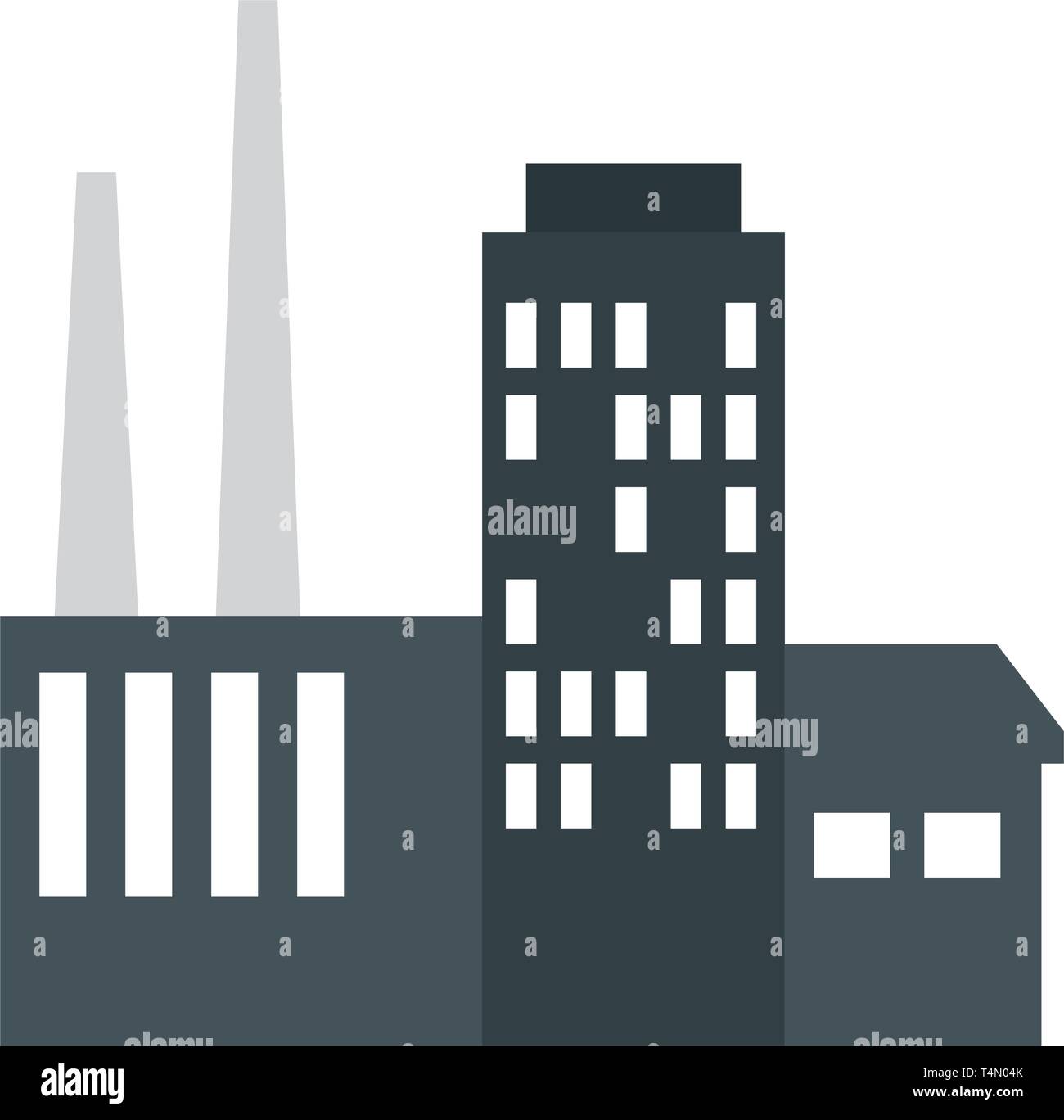 building factory scene icon Stock Vector Image & Art - Alamy