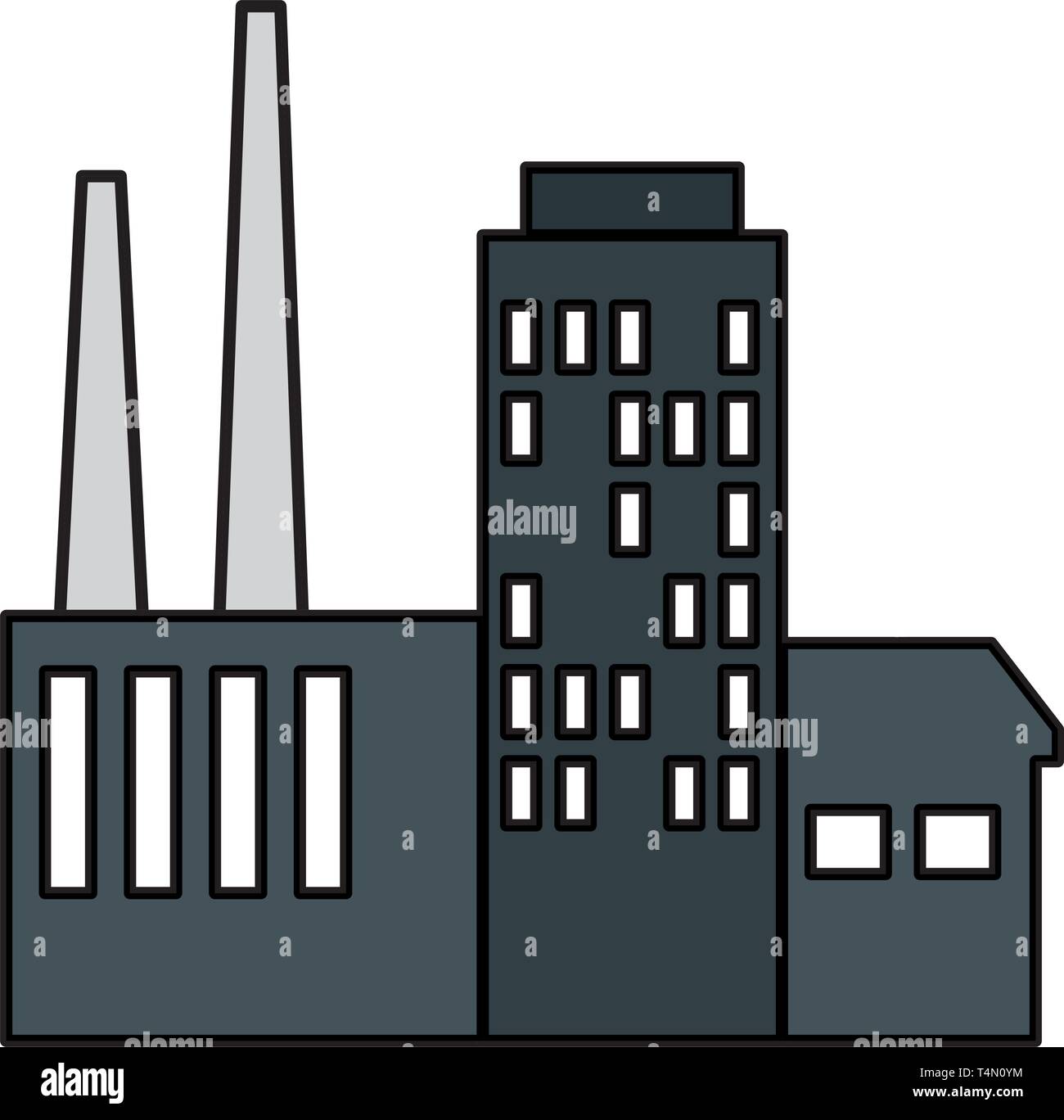 building factory scene icon Stock Vector Image & Art - Alamy
