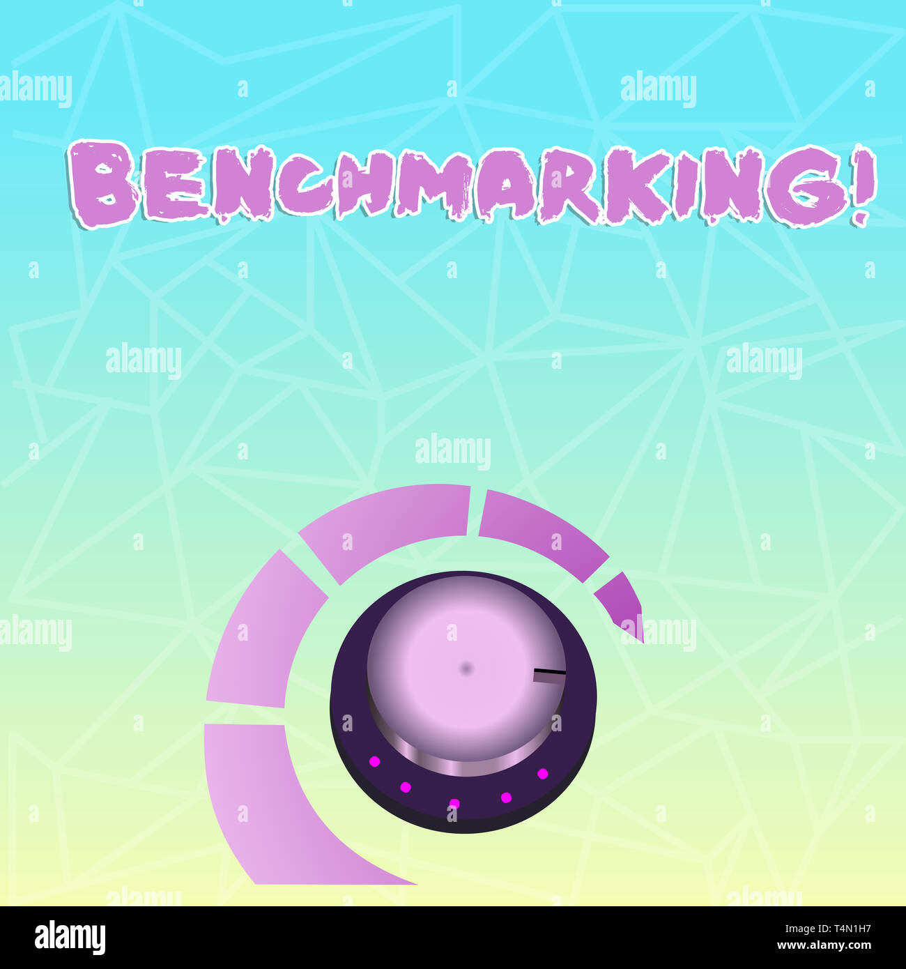 Text sign showing Benchmarking. Business photo showcasing evaluate ...