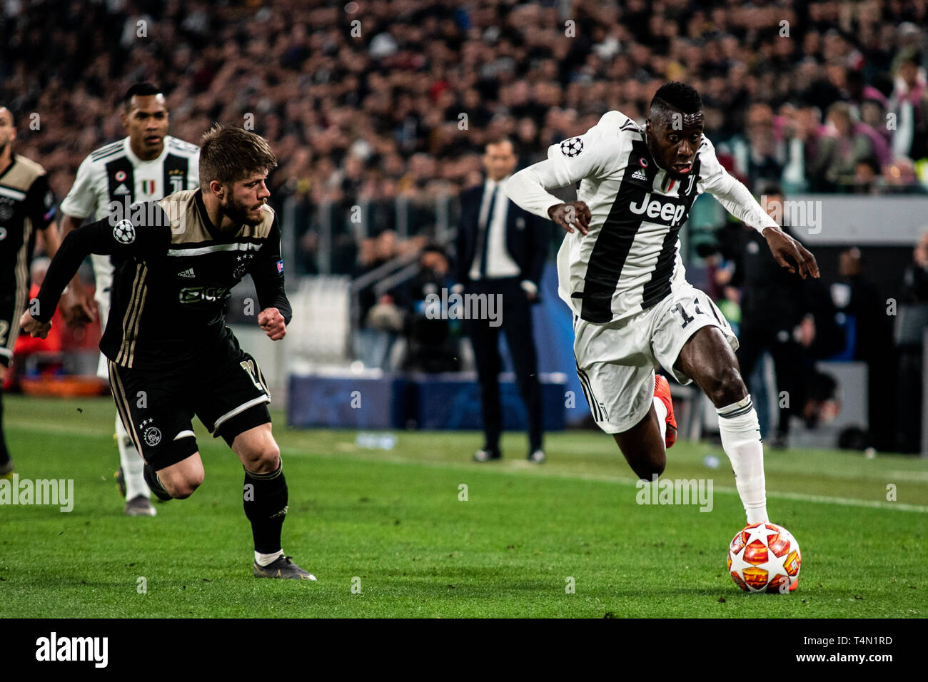 Cristiano Ronaldo of Juventus during the Champions League, football match: Juventus  FC vs Ajax. Ajax won 1-2 at Allianz Stadium, in Turin, Italy, 16th Stock  Photo - Alamy