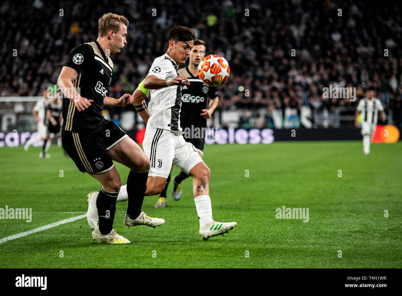 Cristiano Ronaldo of Juventus during the Champions League, football match: Juventus  FC vs Ajax. Ajax won 1-2 at Allianz Stadium, in Turin, Italy, 16th Stock  Photo - Alamy