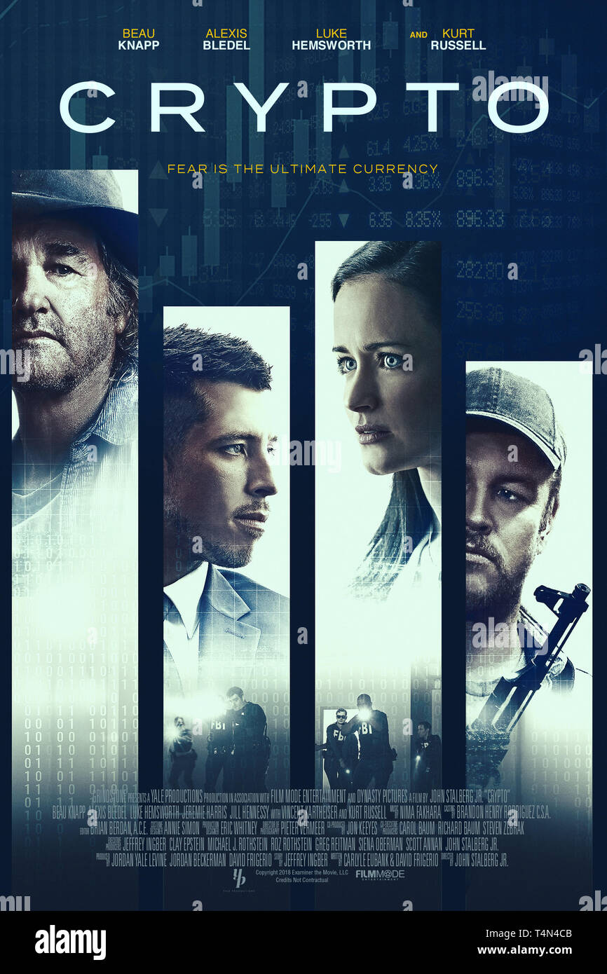 CRYPTO, US Poster, From left Kurt Russell, Beau Knapp, Alexis Bledel, Luke Hemsworth 2019