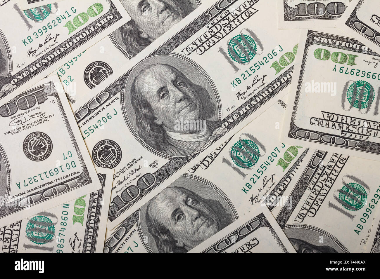 100 dollar bills pattern hi-res stock photography and images - Alamy