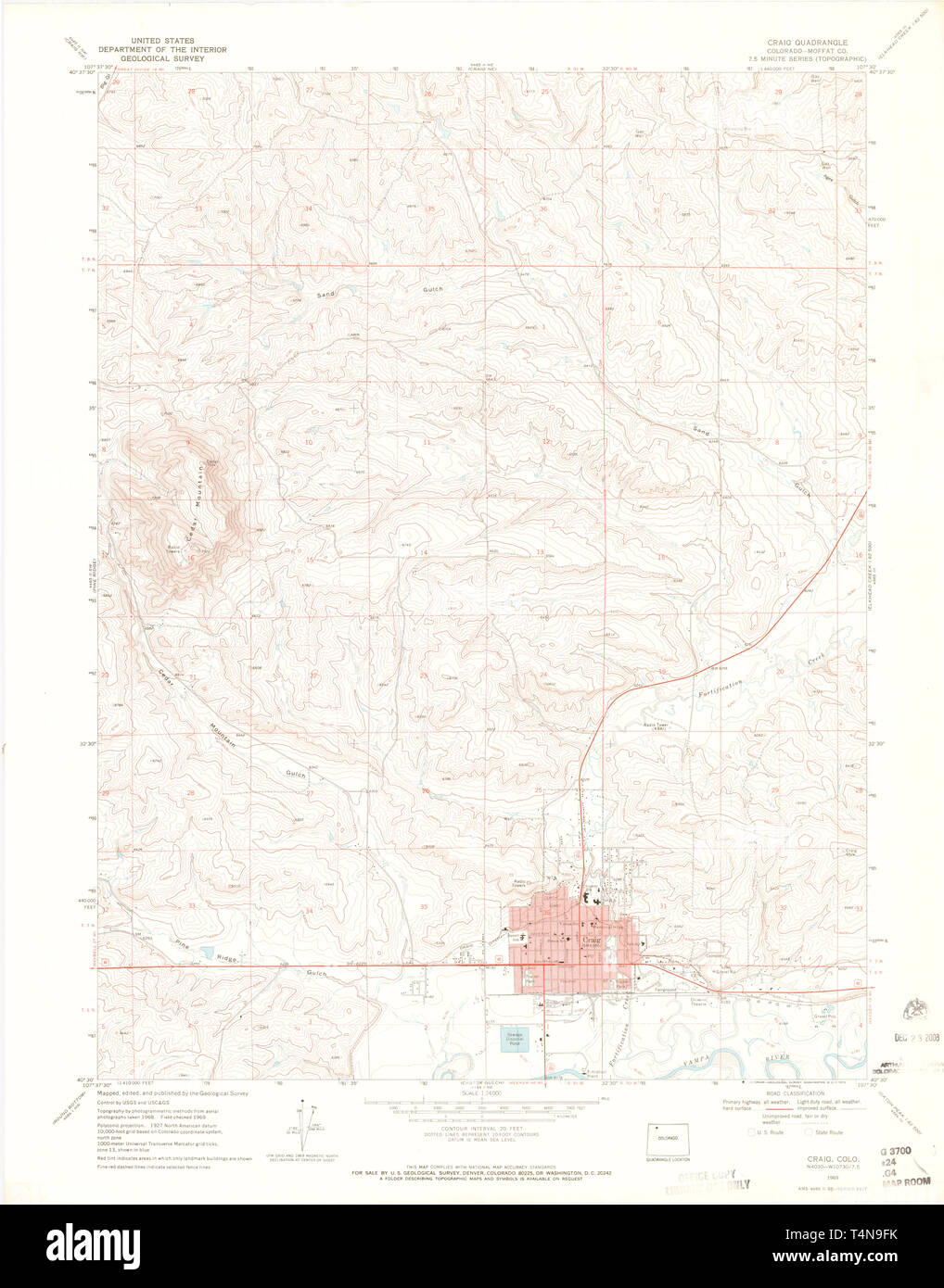 Craig colorado map hi-res stock photography and images - Alamy