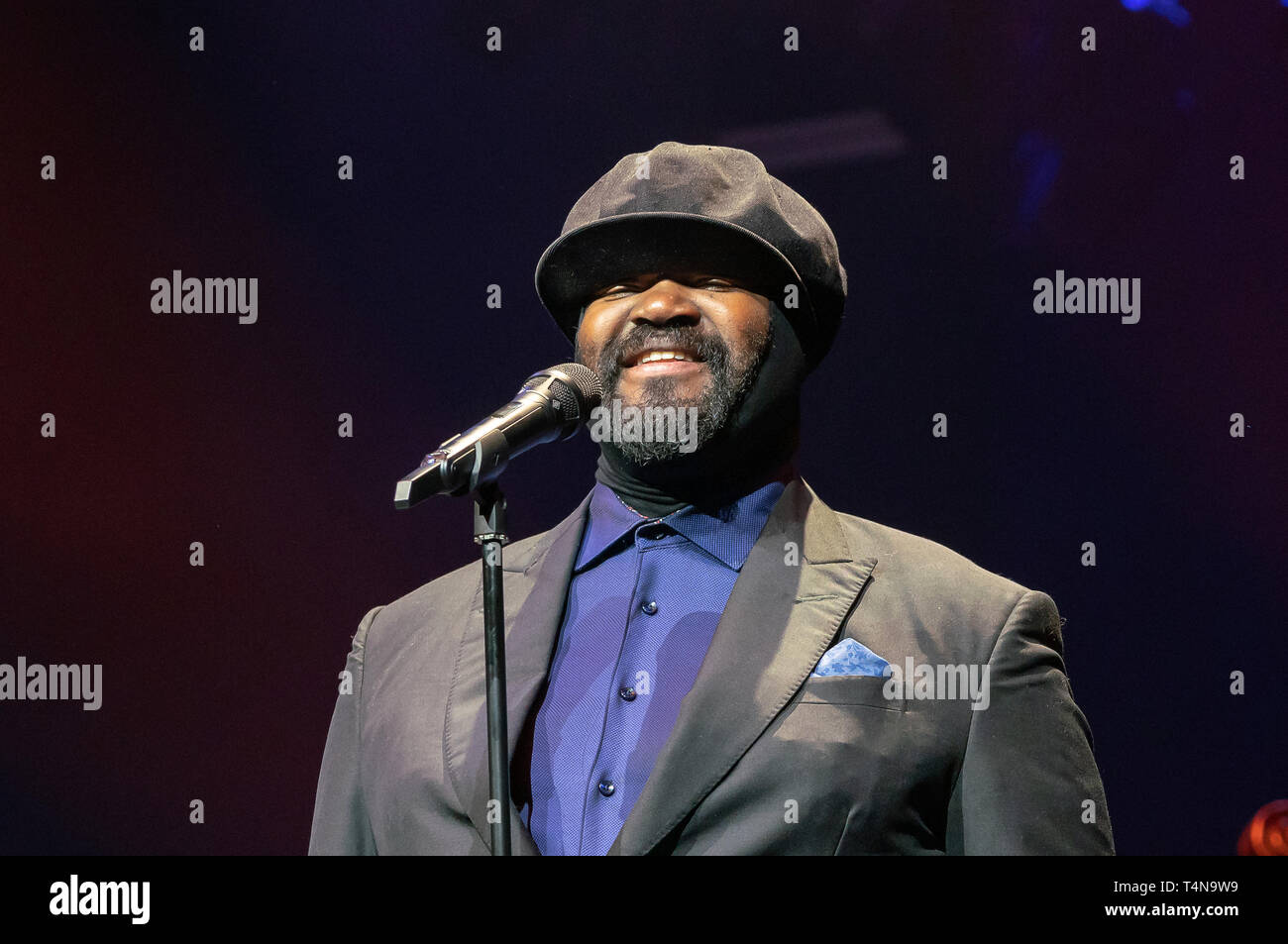 Frankfurt am Main, Germany - April 6th 2019: Gregory Porter (*1971,  American jazz vocalist, songwriter, and actor) at Festhalle Frankfurt Stock  Photo - Alamy
