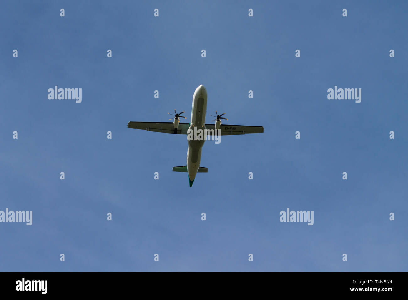 Air Lingus ATR Turbo Prop taking off Stock Photo