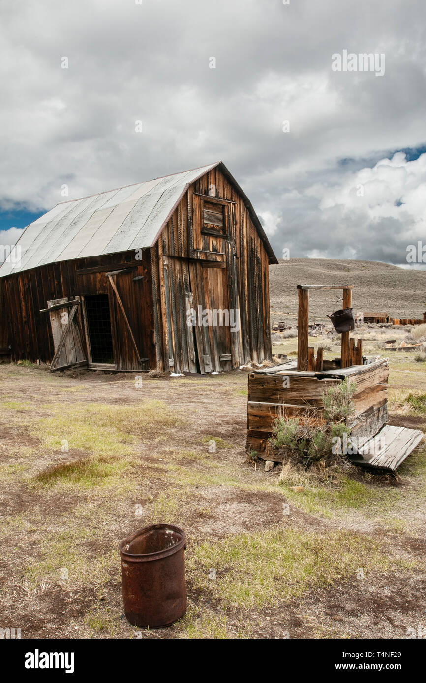North America; United States; California; California State Parks; Bodie Historic State Park; Ghost town; Gold Rush. Stock Photo
