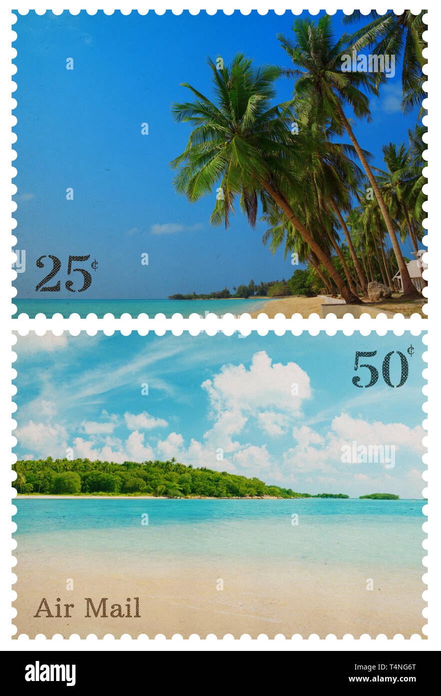 Beach Postage Collection Marketplace Postage Stamps by undefined