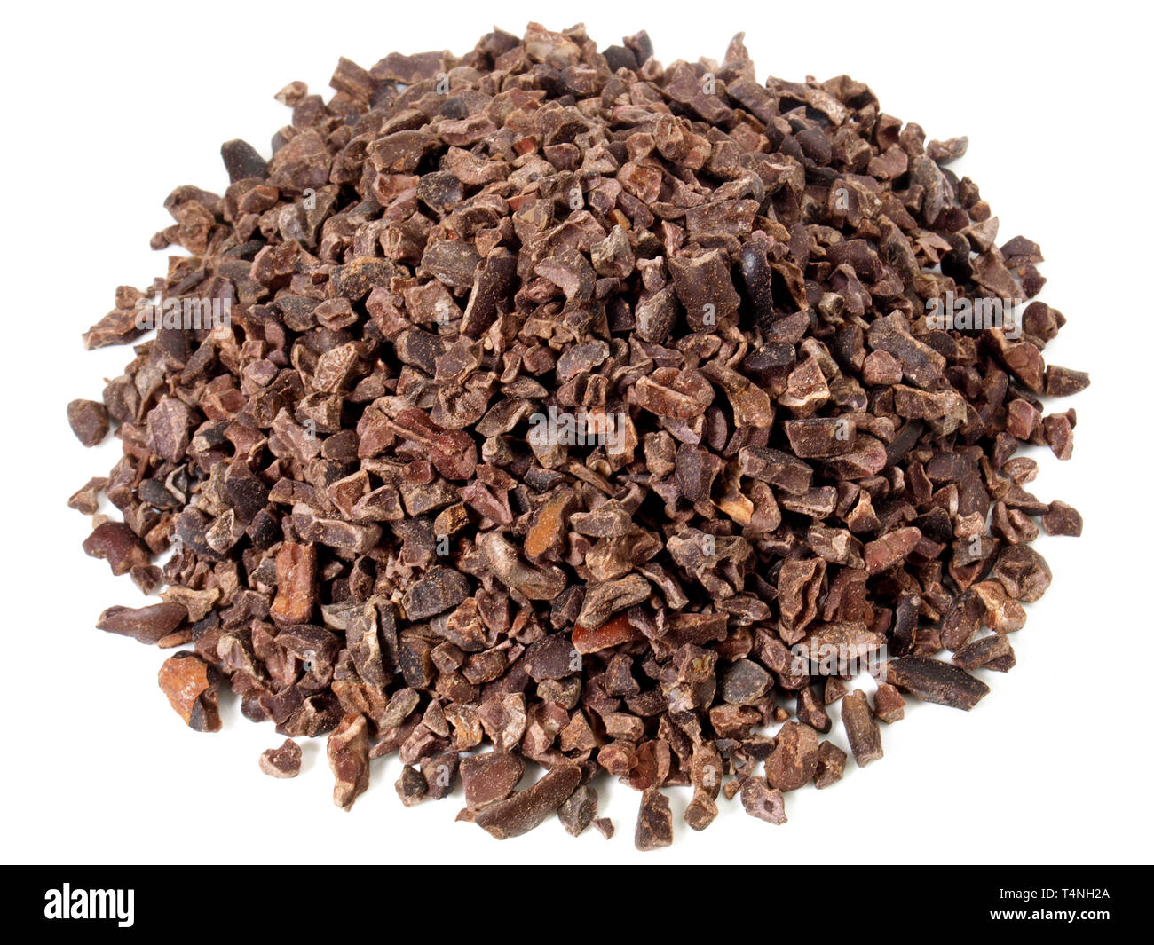 Cacao Nibs on white Background Stock Photo