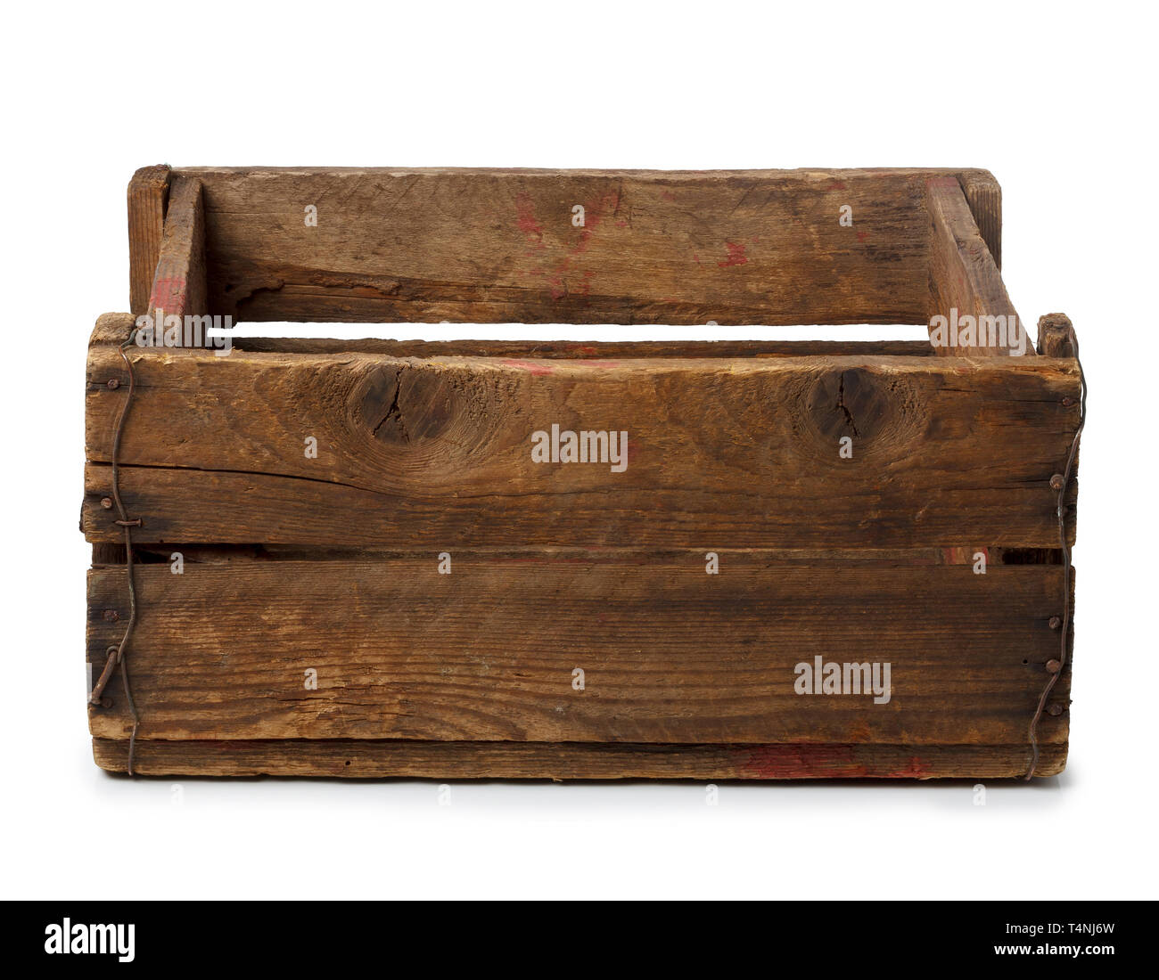 Download Vintage Empty Wooden Crate Isolated On White Stock Photo Alamy PSD Mockup Templates
