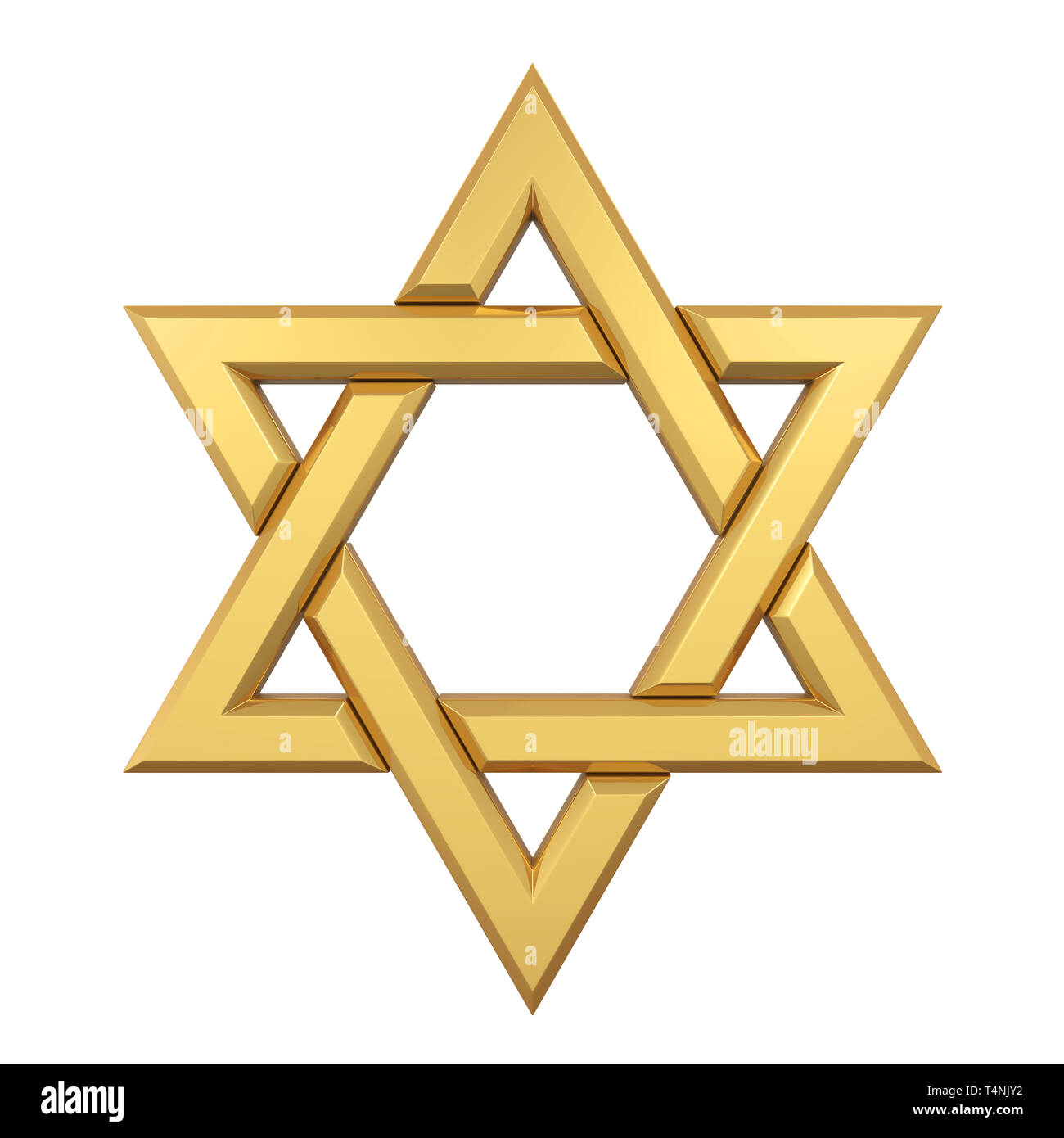 Star of David Isolated Stock Photo