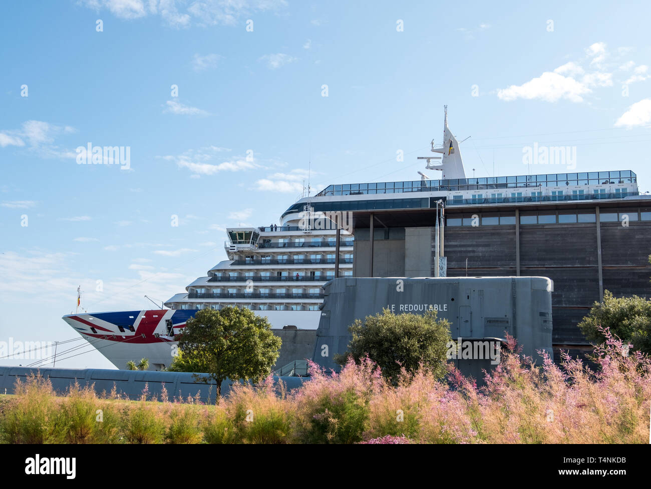 Cherbourg, France September 01, 2018 Vista class cruise ship Arcadia