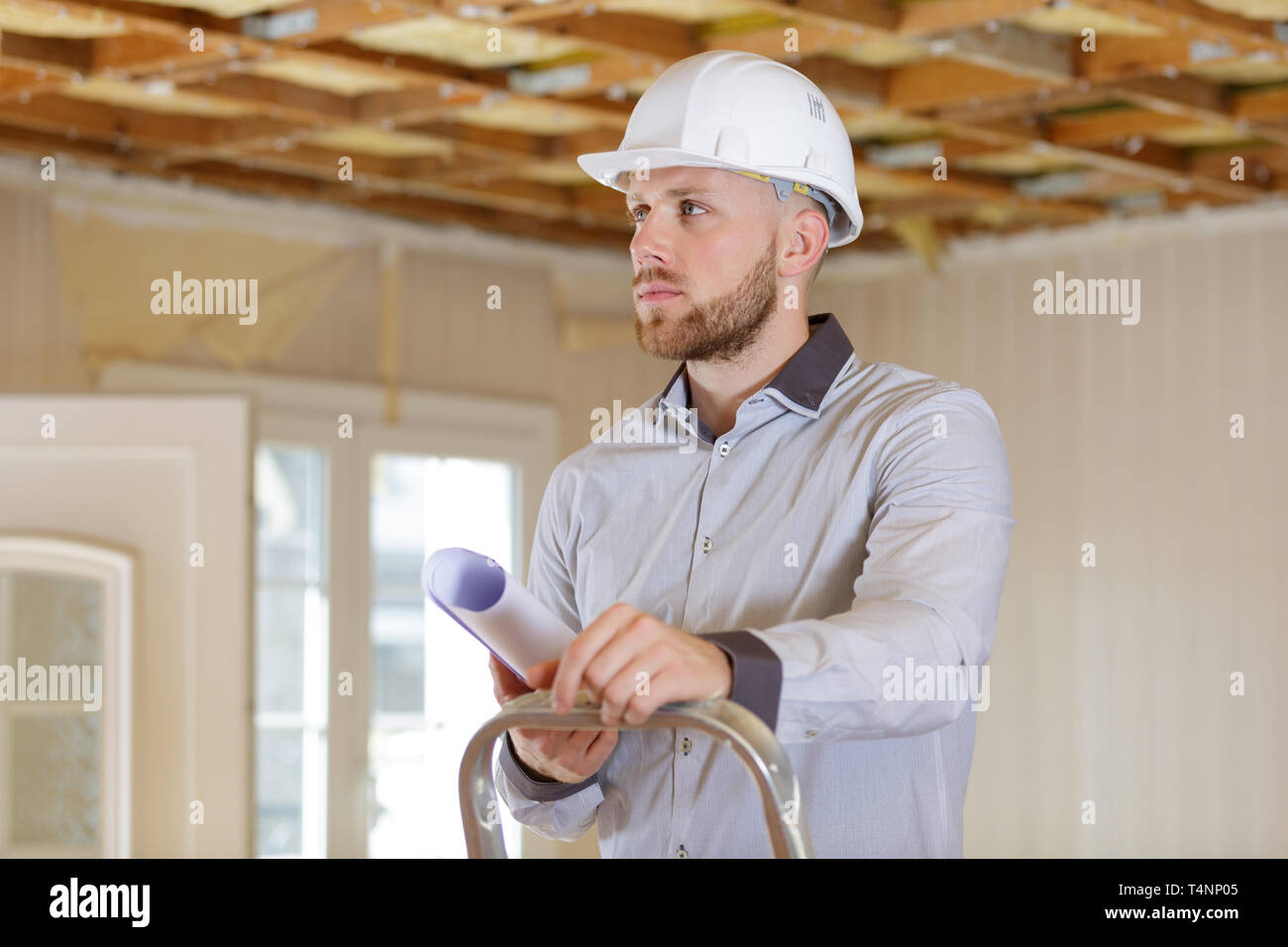 portrait of building inspector Stock Photo Alamy