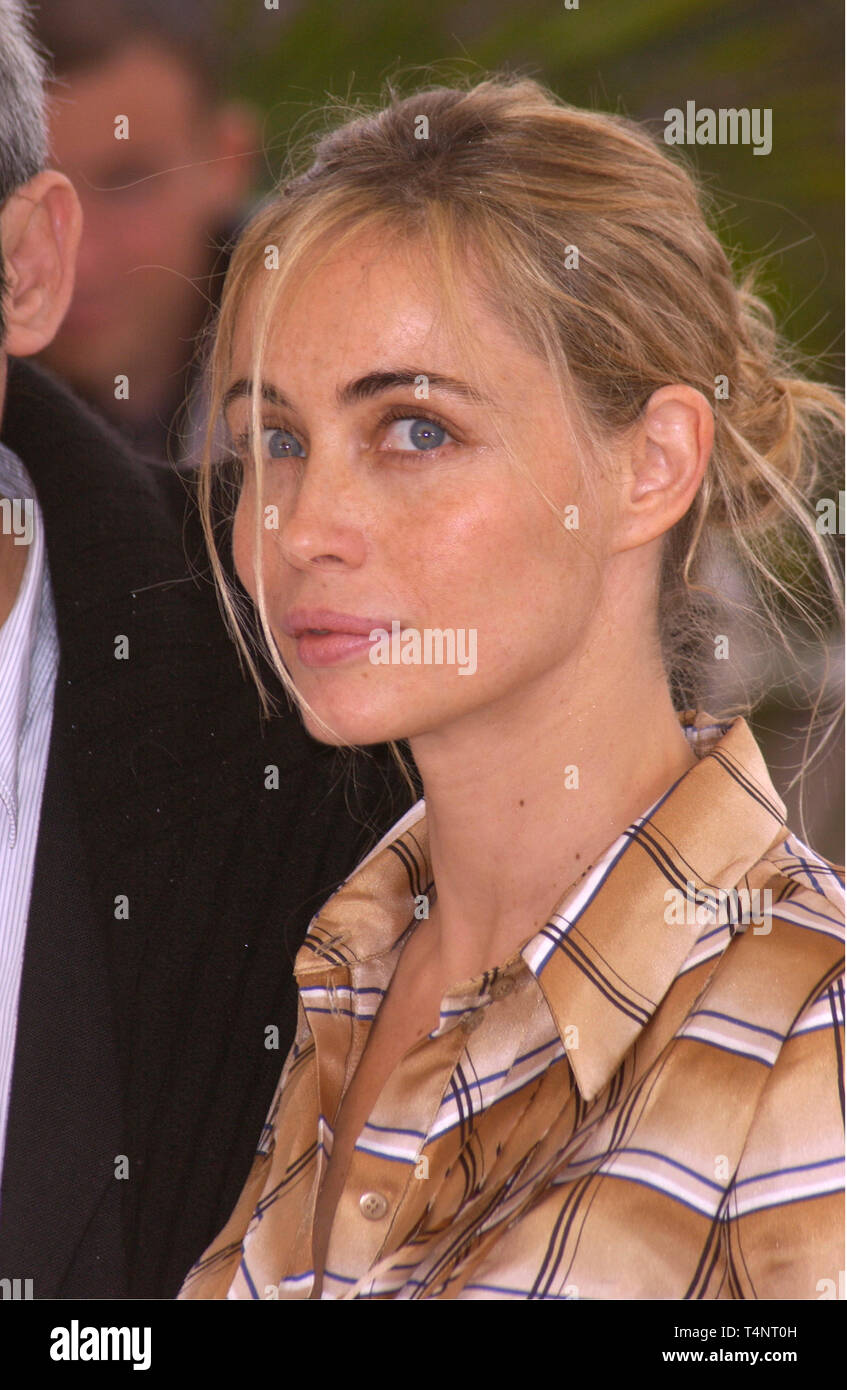 CANNES, FRANCE. May 12, 2004: French actress EMMANUELLE BEART at the 57th Cannes International Film Festival where she is one of the jury members. Stock Photo