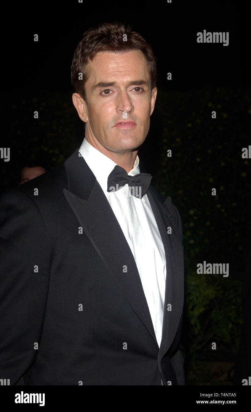 CANNES, FRANCE. May 15, 2004: RUPERT EVERETT at the party for Shrek 2 at the Chateau la Napoule, Cannes, France, following the gala screening of the movie in the Cannes Film Festival. Stock Photo