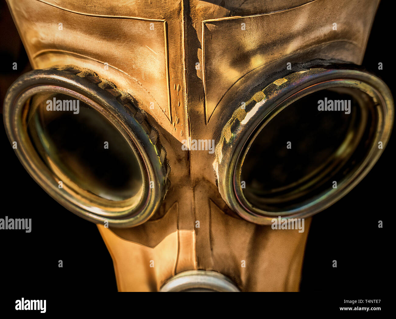 An old gas mask close-up Stock Photo