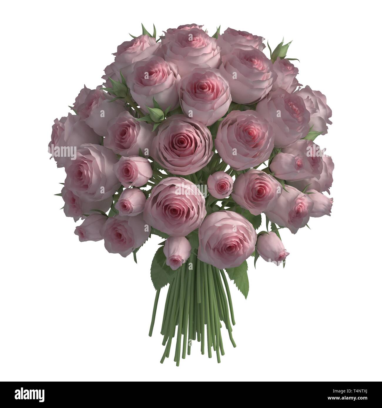 Flowers 3d illustration isolated on the white background Stock Photo ...