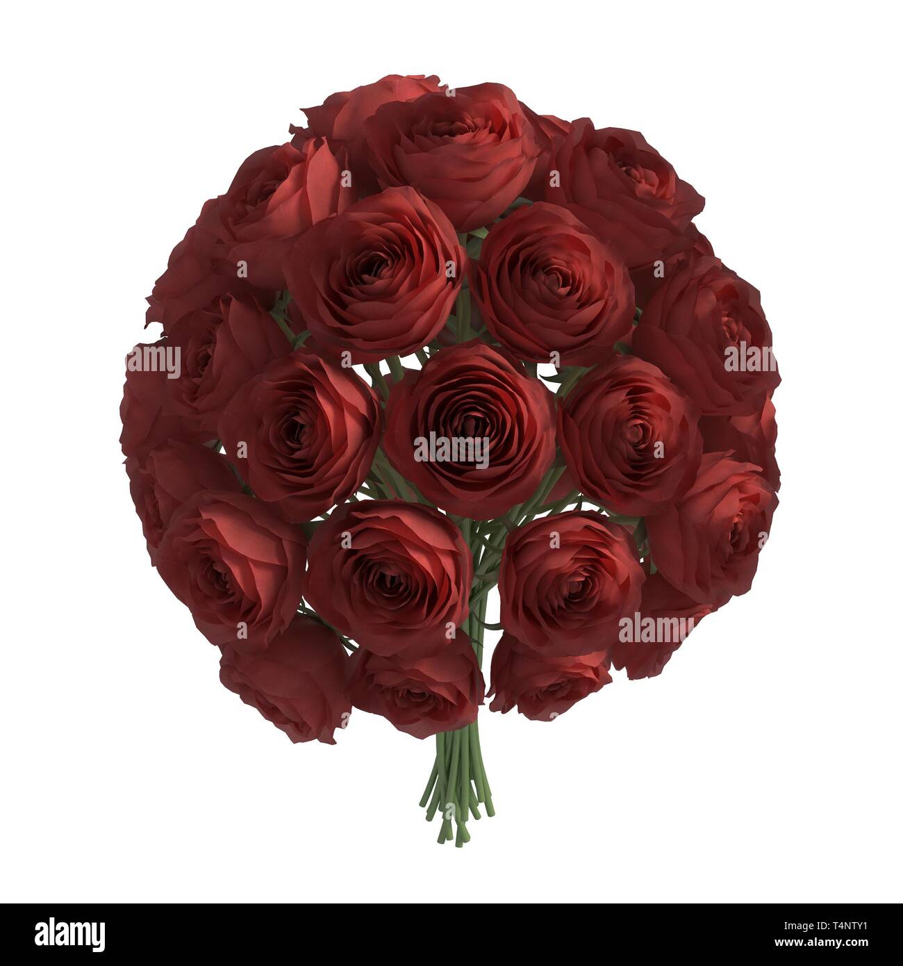 Flowers 3d illustration isolated on the white background Stock Photo ...