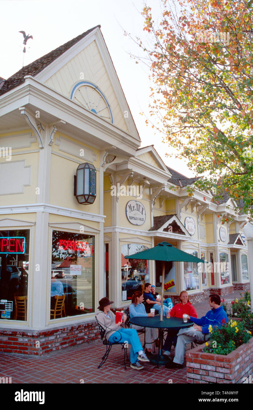 Santa Clarita California,Newhall,Victorian Station,shopping shopper shoppers shop shops market markets marketplace buying selling,retail store stores Stock Photo