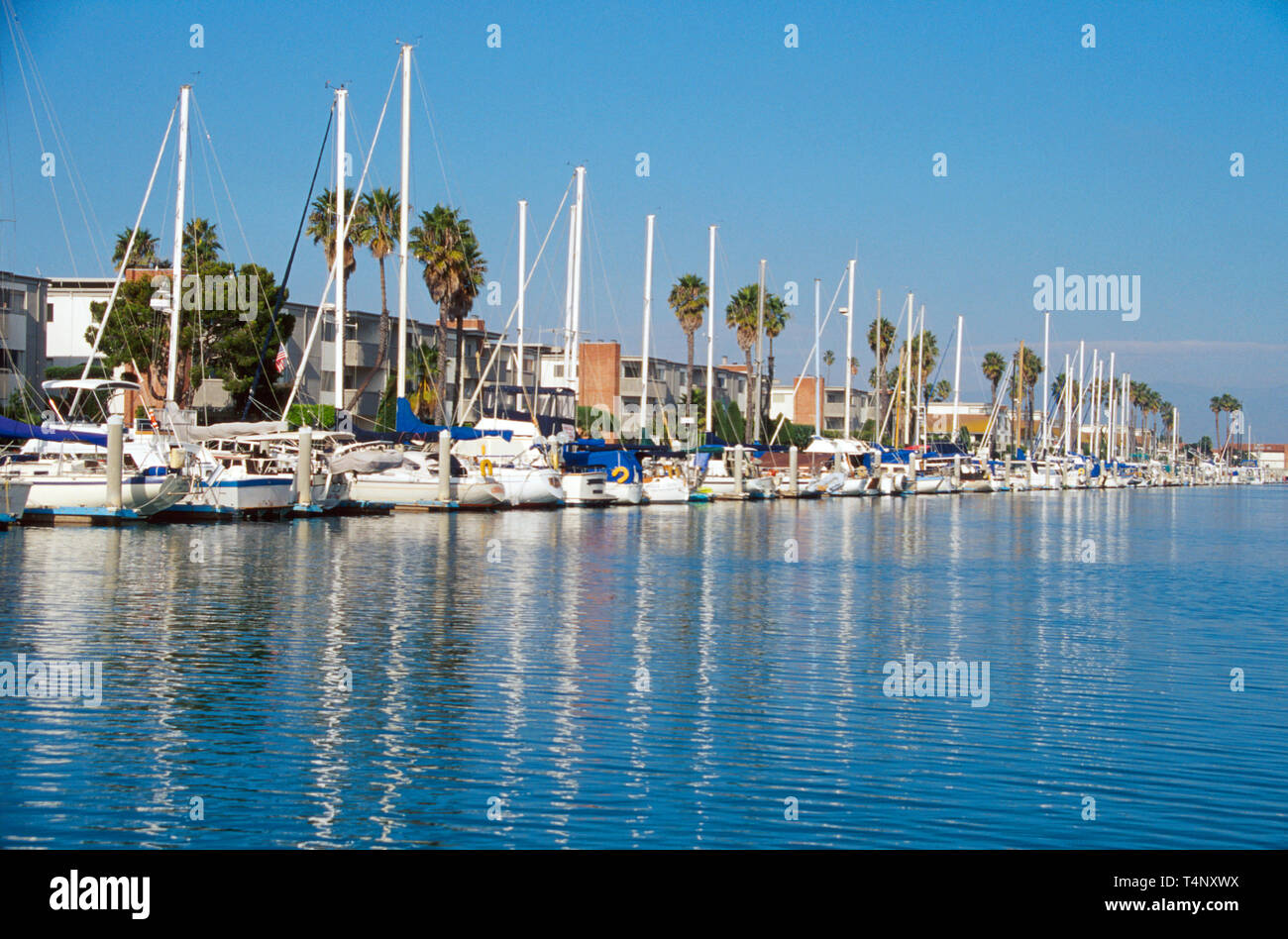 Oxnard California,Channel Islands Harbor,harbour,boats,marina,boats,boating,dock,pier,harbor,harbour,yachts,port,CA381,visitors travel traveling tour Stock Photo
