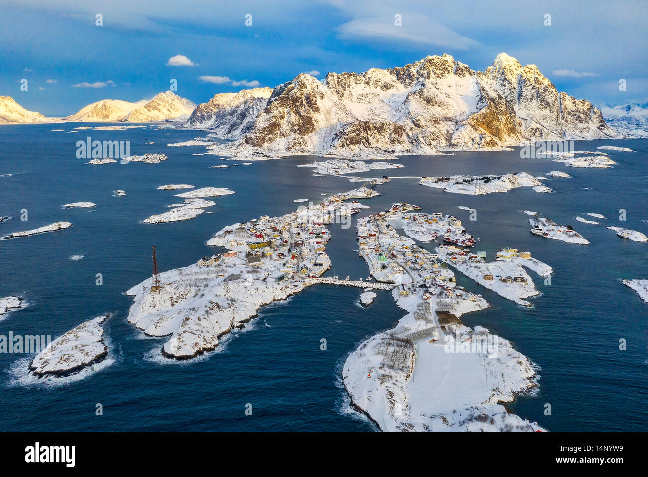 Lofoten islands aerial hi-res stock photography and images - Alamy