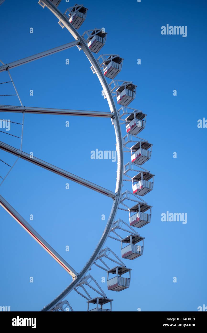 Hamburg, Germany - Ferris wheel in the amusement park DOM in Hamburg Stock Photo