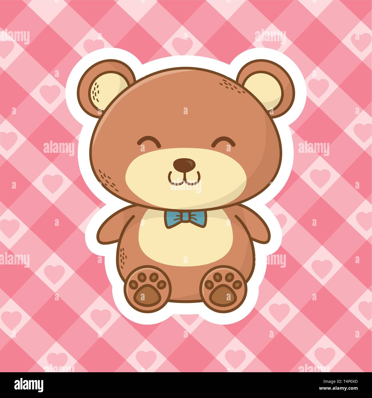 cute teddy bear cartoon vector illustration graphic design Stock ...