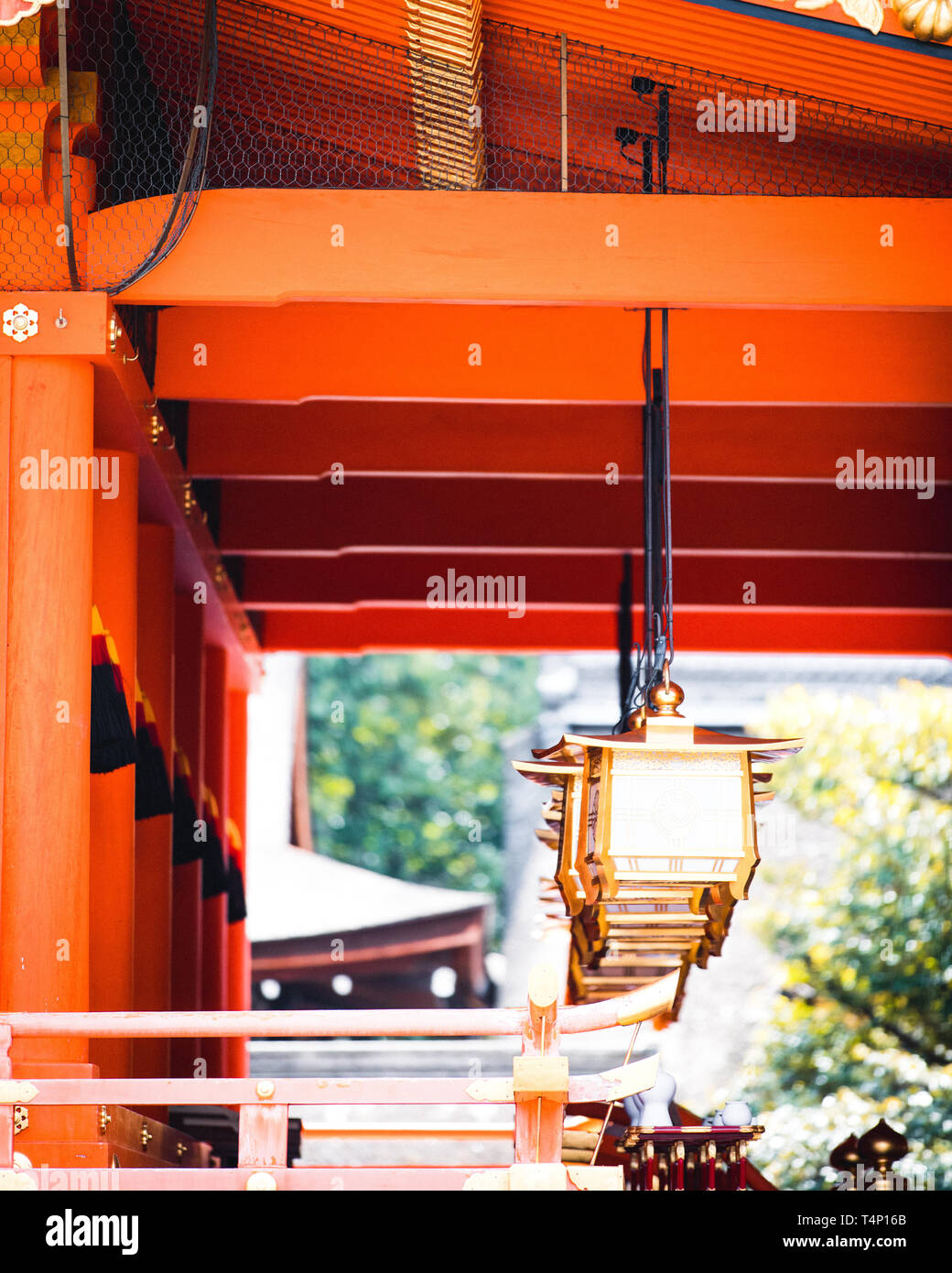 Orange gates and objects at Fushimi InariTaisha Shrine in Kyoto, Japan Stock Photo Alamy