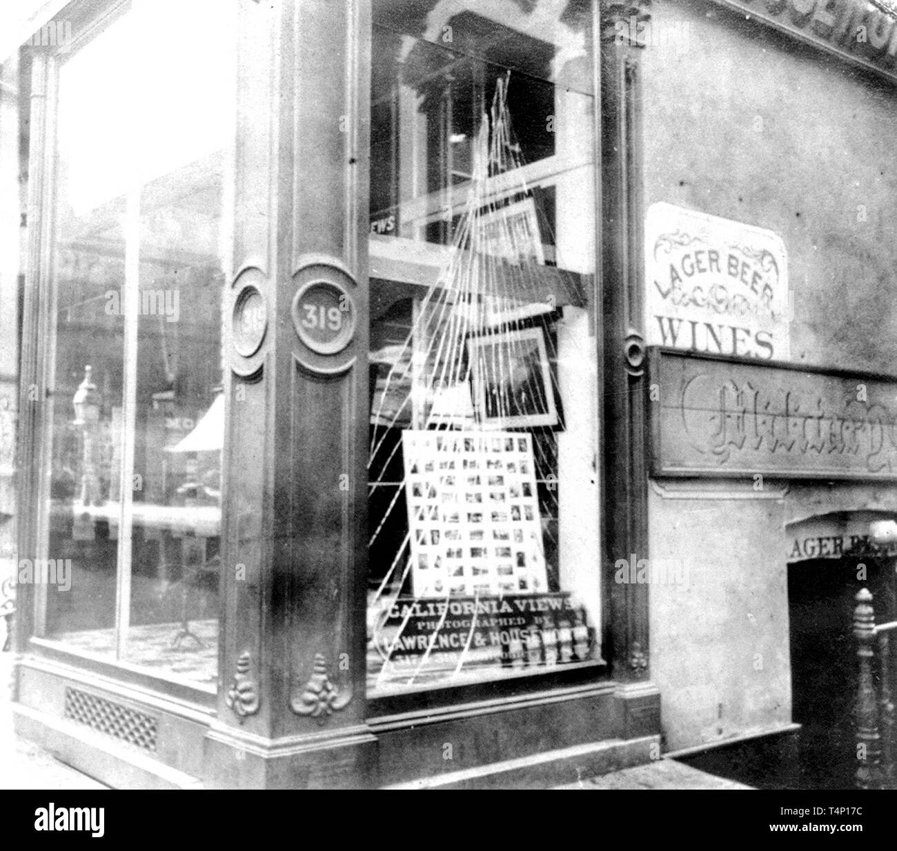 California History Fractured PlateGlass Window in Lawrence and