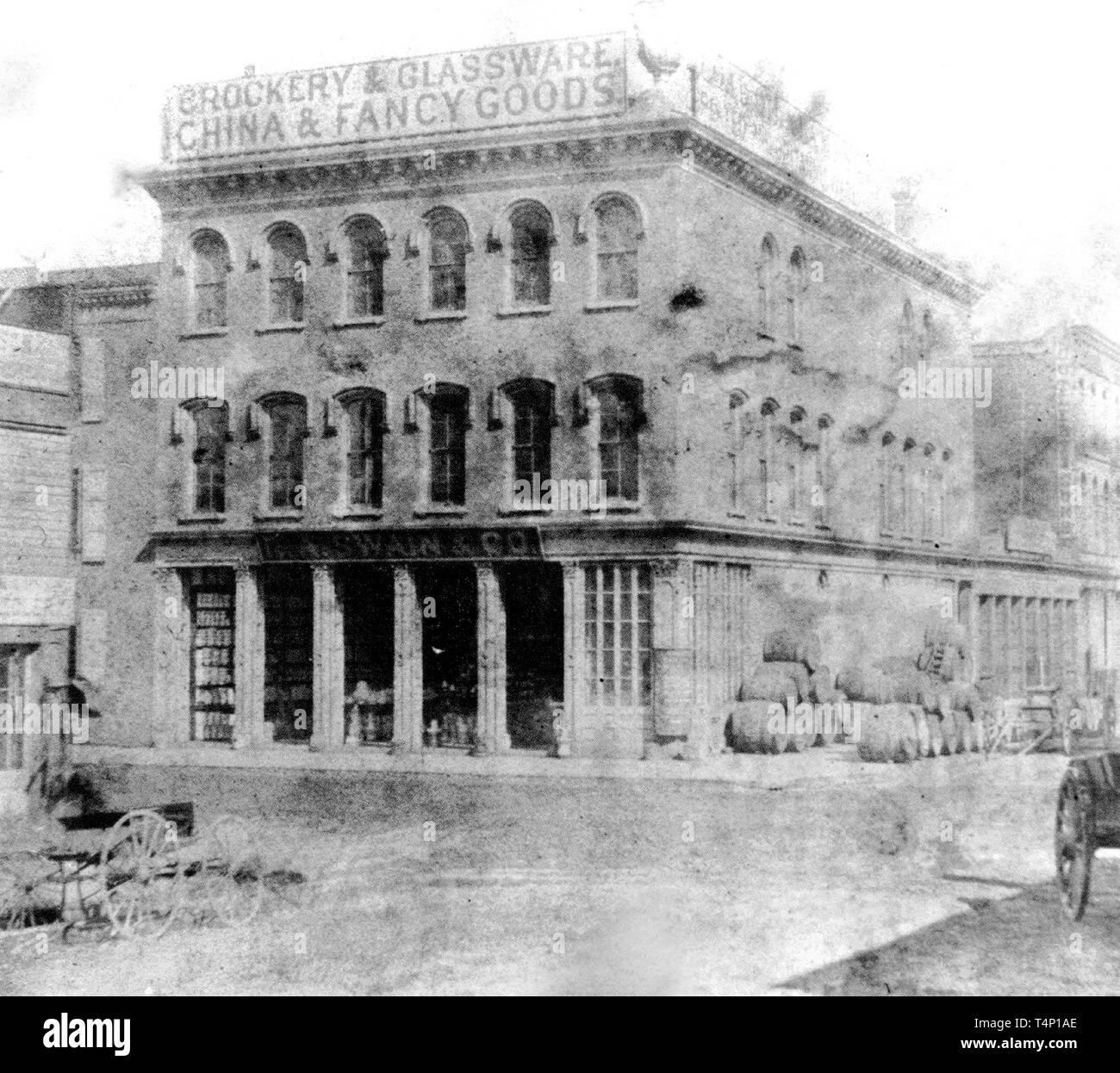 California History Northeast corner of Pine and Sansome Streets, San