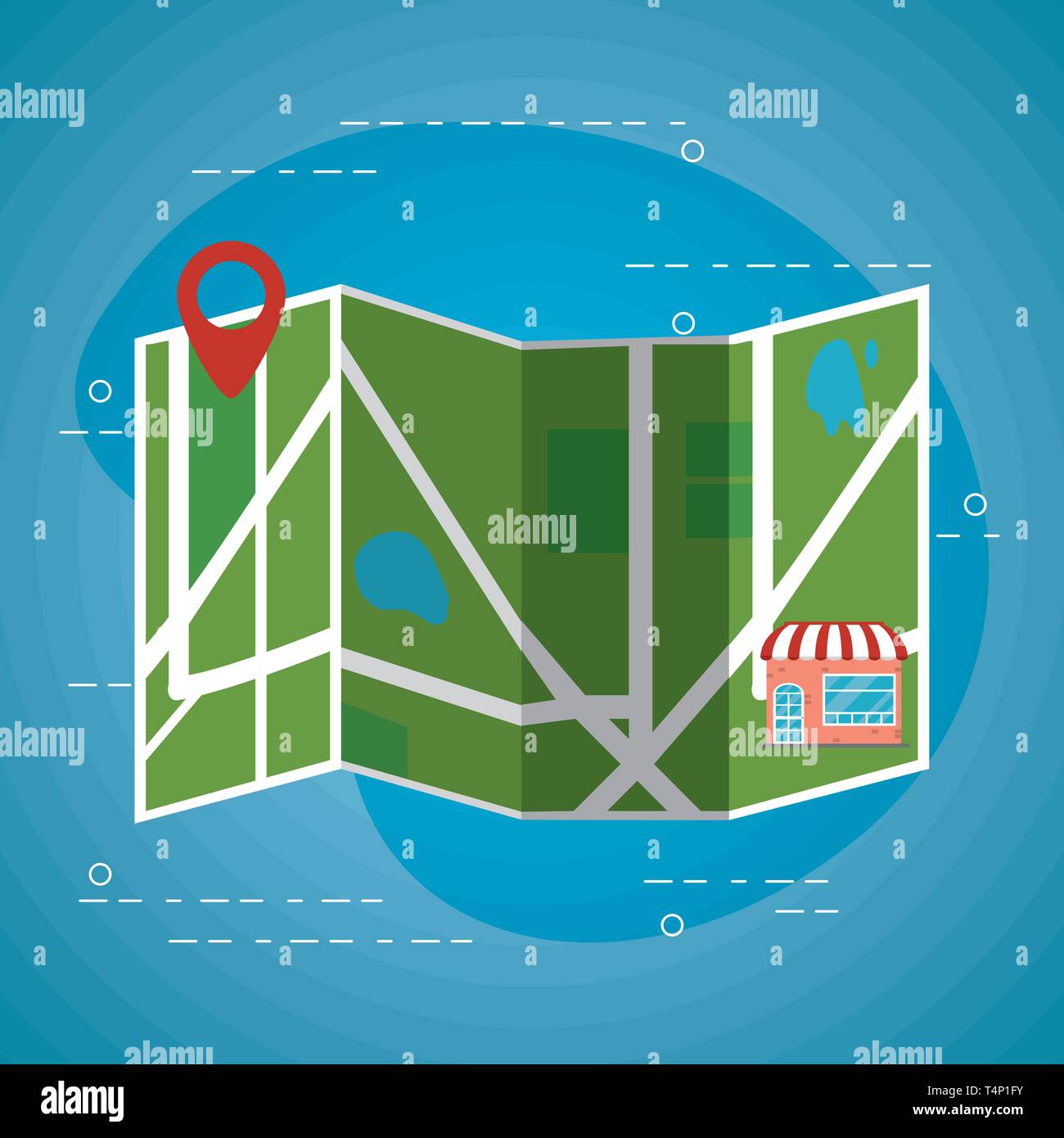 food order delivery restaurant map location vector illustration graphic ...