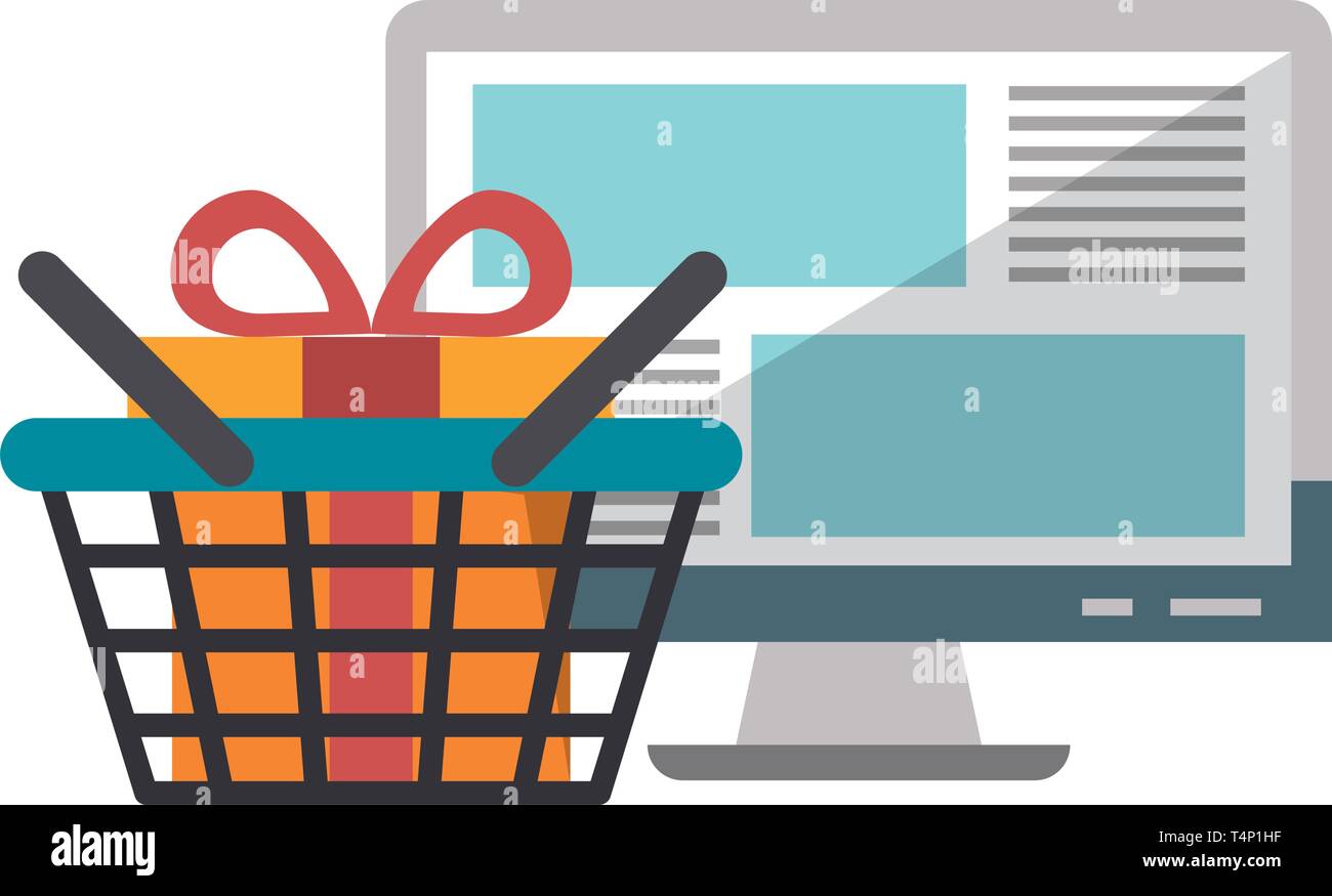 Shopping market basket Stock Vector Image & Art Alamy