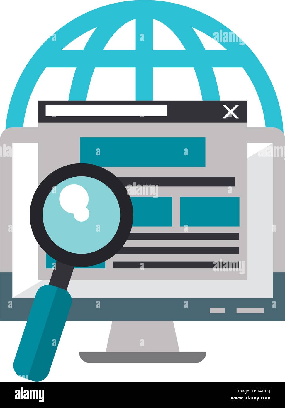 Computer screen browsing Stock Vector Image & Art Alamy