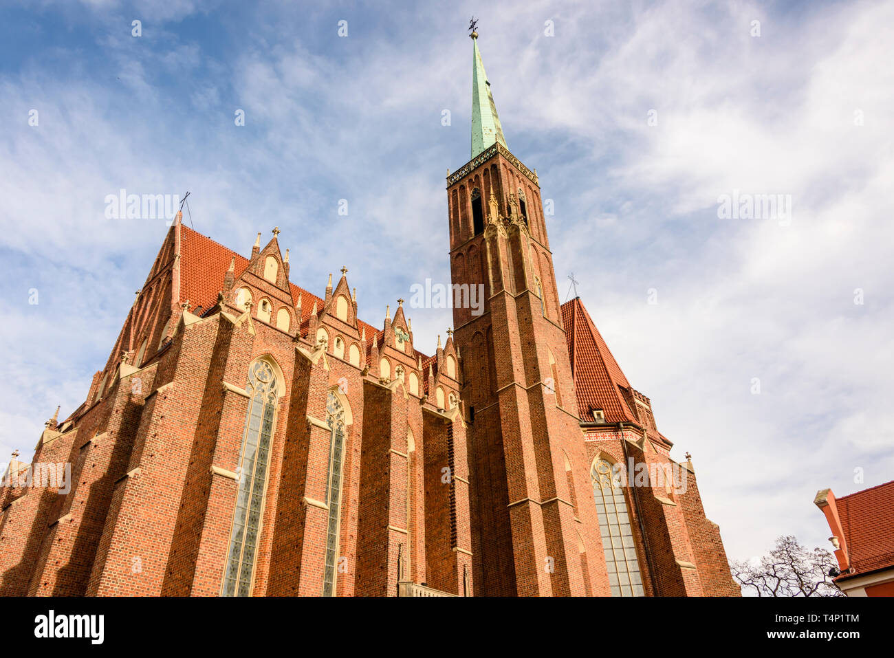 Kościół Rzymskokatolicki pw Świętego Krzyża, catholic church, Wrocław, Wroclaw, Wroklaw, Poland Stock Photo