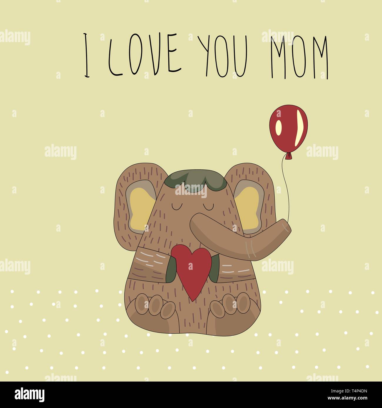 Cute Elephant With Gifts And Balloons Children S Print On A T Shirt Beautiful Background With Text I Love You Mom Vector Illustration Stock Vector Image Art Alamy Cute Elephant With Gifts And Balloons Children S Print On A T Shirt Beautiful Background With Text I Love You Mom Vector Illustration Stock Vector Image Art Alamy