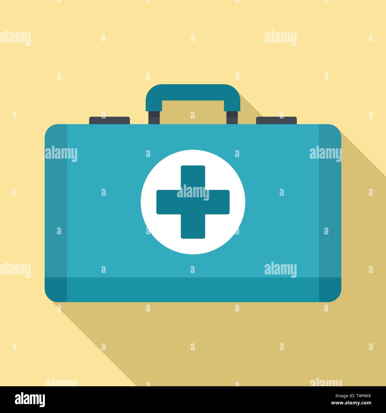 First aid kit icon. Flat illustration of first aid kit vector icon for ...