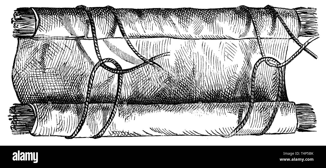 emergency bandage, anonym  1887 Stock Photo