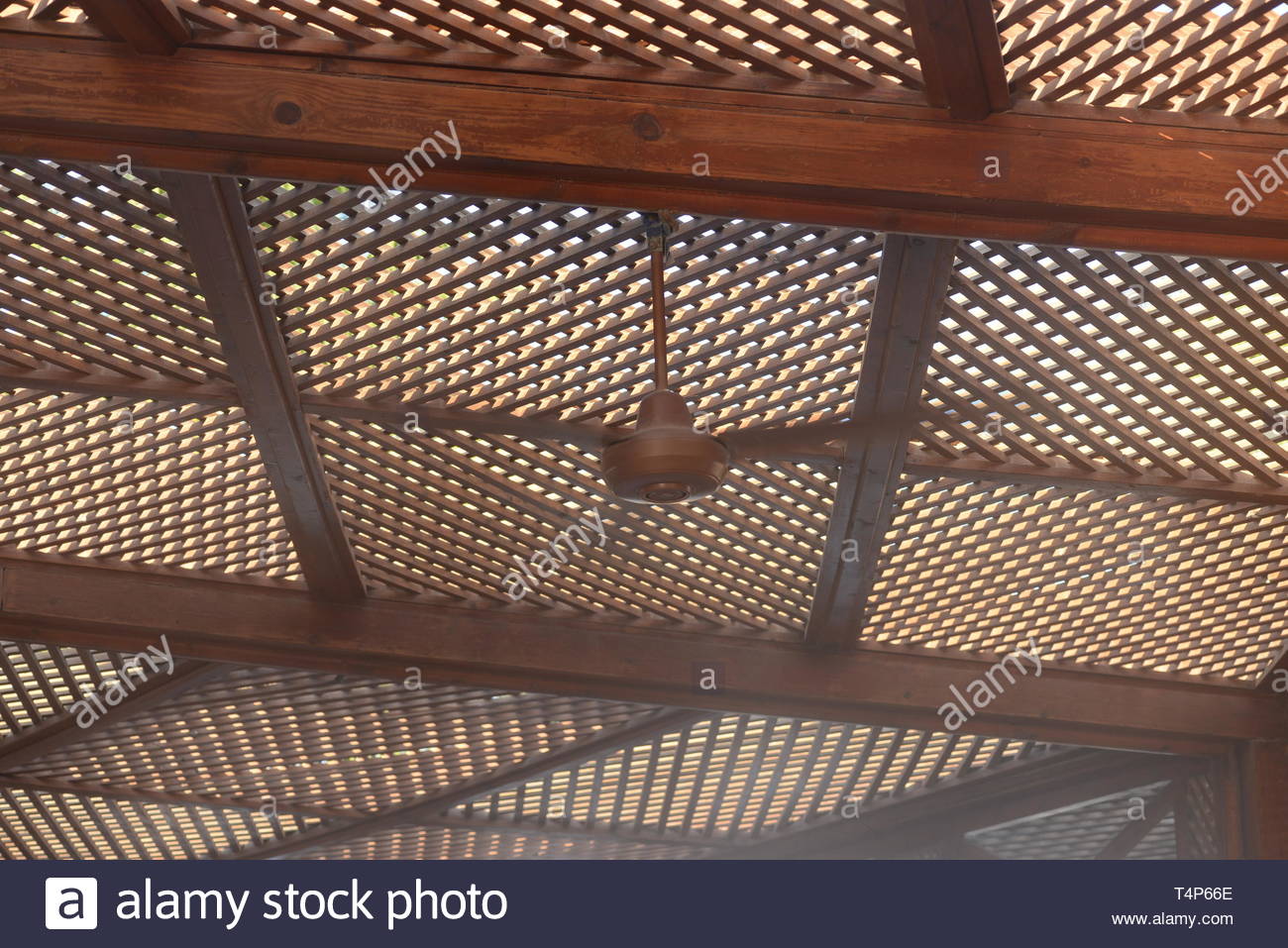 Seiling Fan Ceiling Fan On The Beach Heat Stock Photo