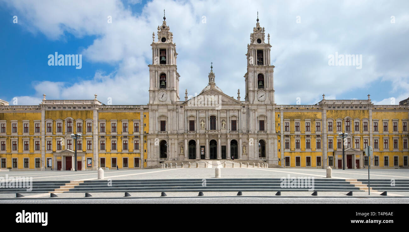 Mafra National Palace, Mafra, Lisbon Coast, Portugal, Europe Stock Photo