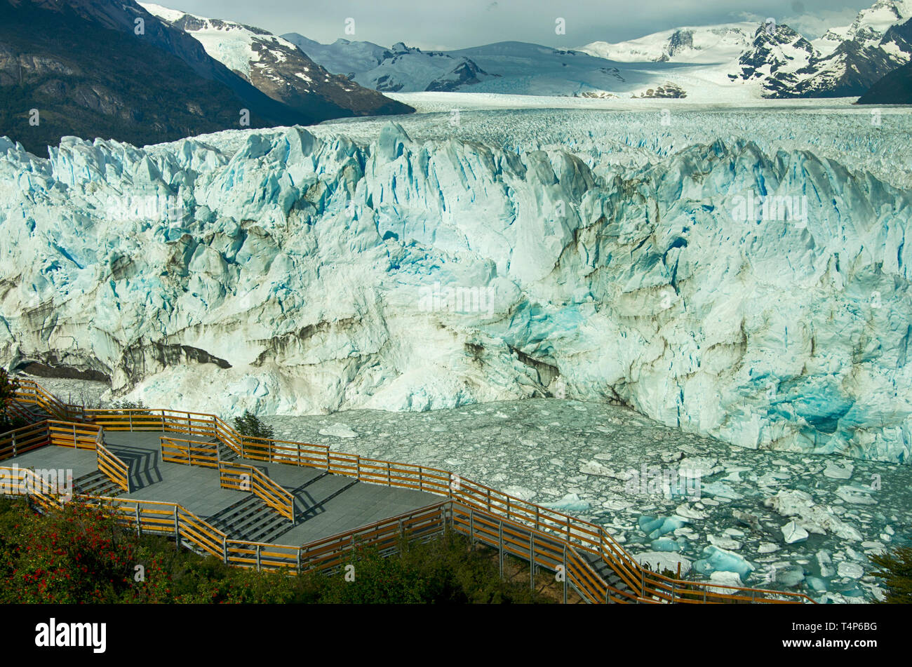 Perito Moreno Glacier, El Calafate, Patagonia, Argentina Stock Photo