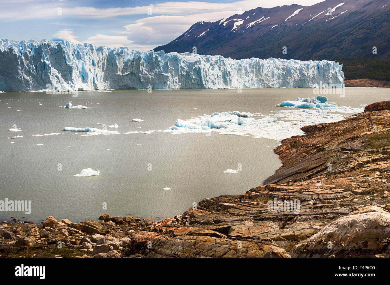 Perito Moreno Glacier, El Calafate, Patagonia, Argentina Stock Photo