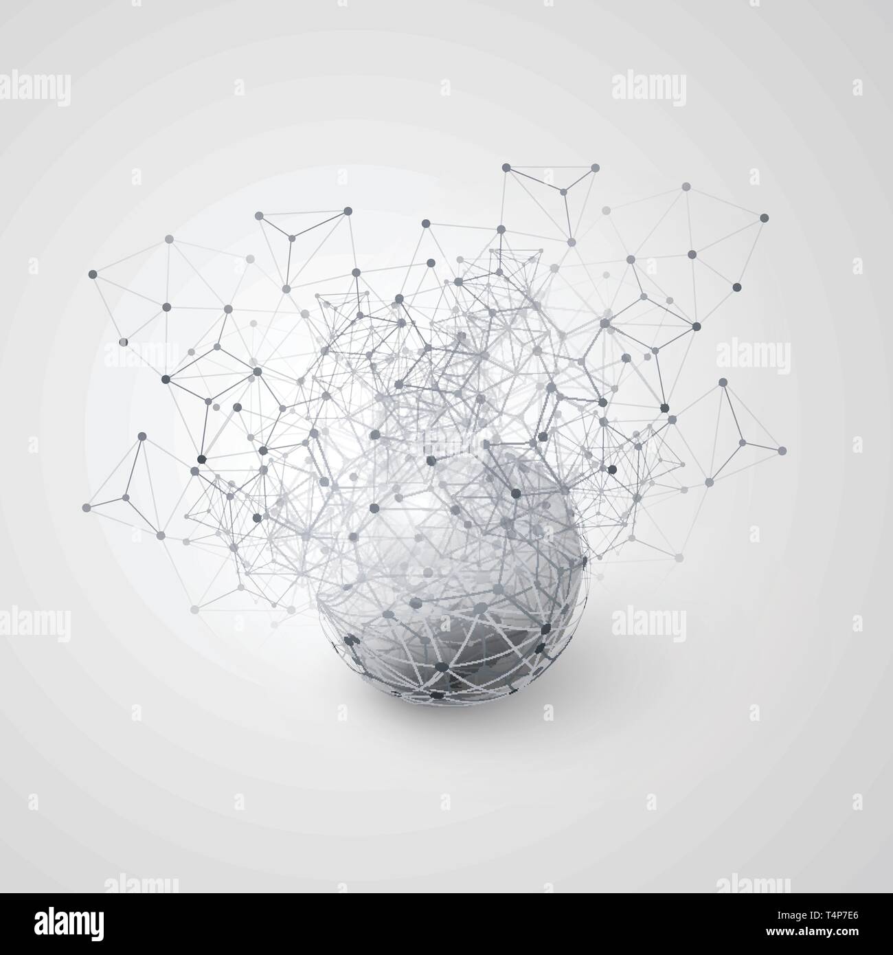 Cloud Computing and Global Networks Concept Design with Earth Globe ...