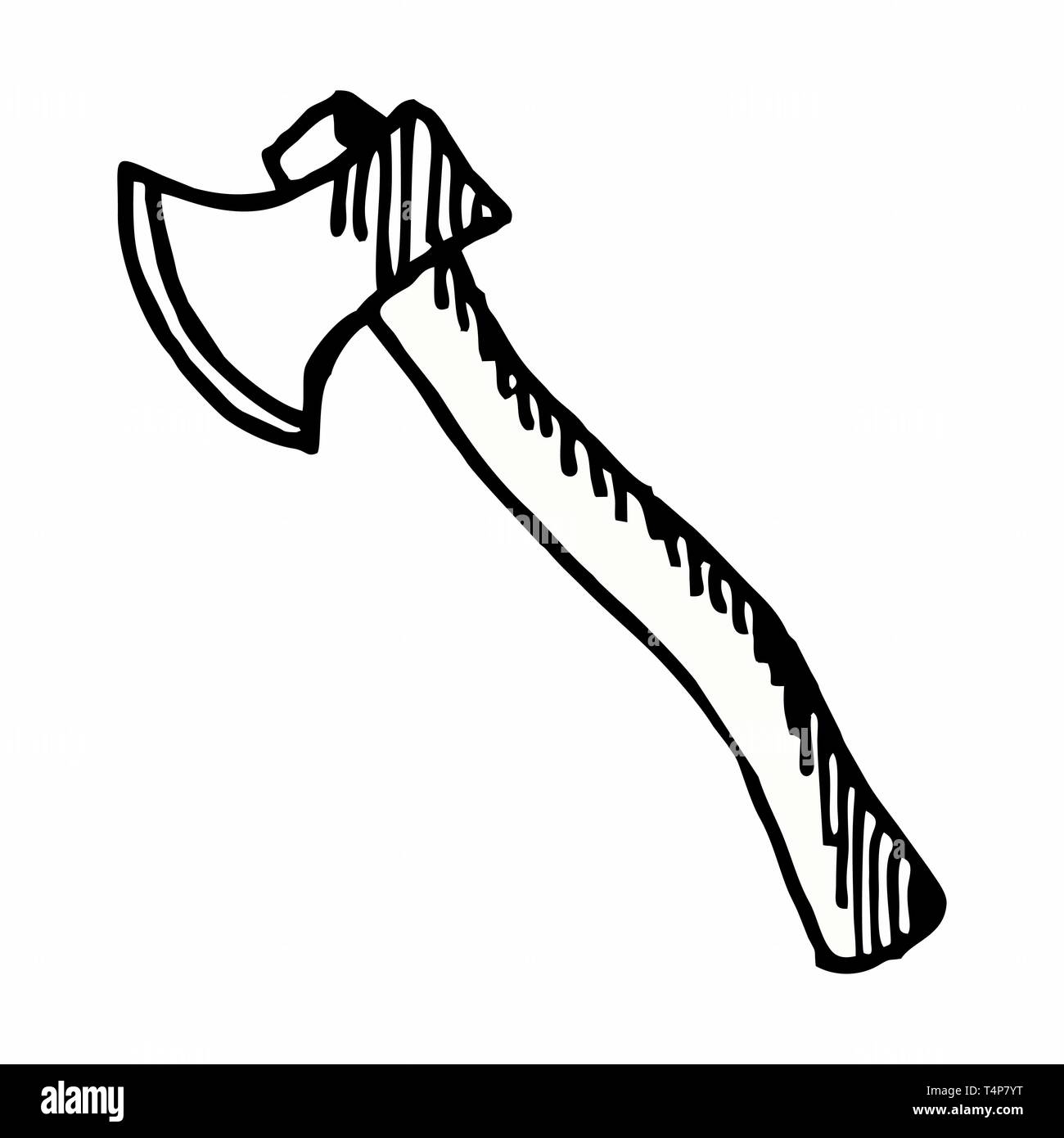 Black White Axe Cartoon Stock Photos & Black White Axe Cartoon Stock
